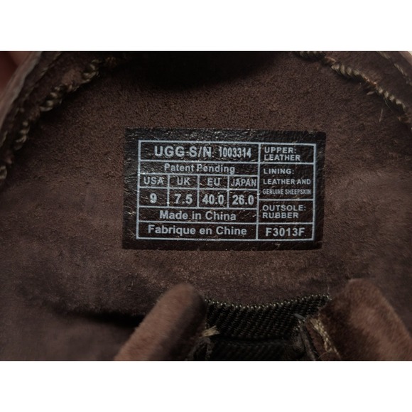 UGG Australia Women's Amely Suede Ankle Boots size 9 Fringe Trim Chocolate Brown - Picture 6 of 9